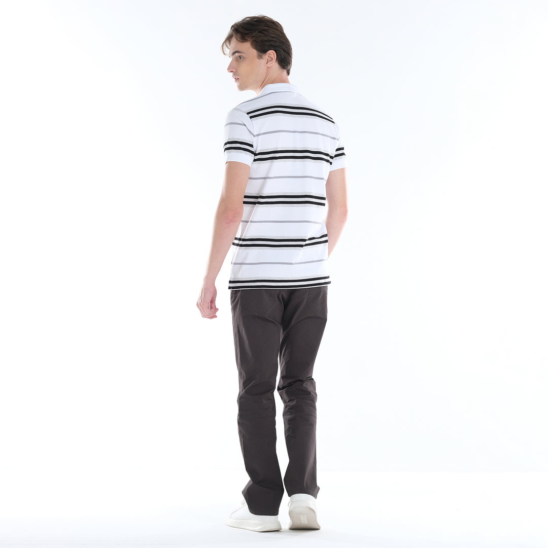 LEE MENS SPORTSHIRTS WITH STRIPE PATTERN AND SMALL LOGO PATCH