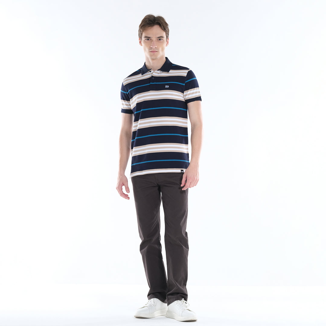 LEE MENS SPORTSHIRTS WITH STRIPE PATTERN AND SMALL LOGO PATCH