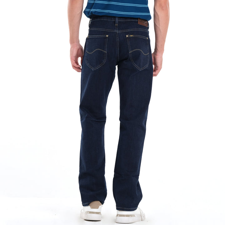 Lee Mens Denim Pants–Brooklyn Straight Fit in Dark Wash