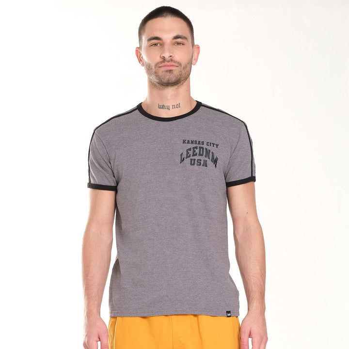 MENS' ROUND NECK RINGER TEE