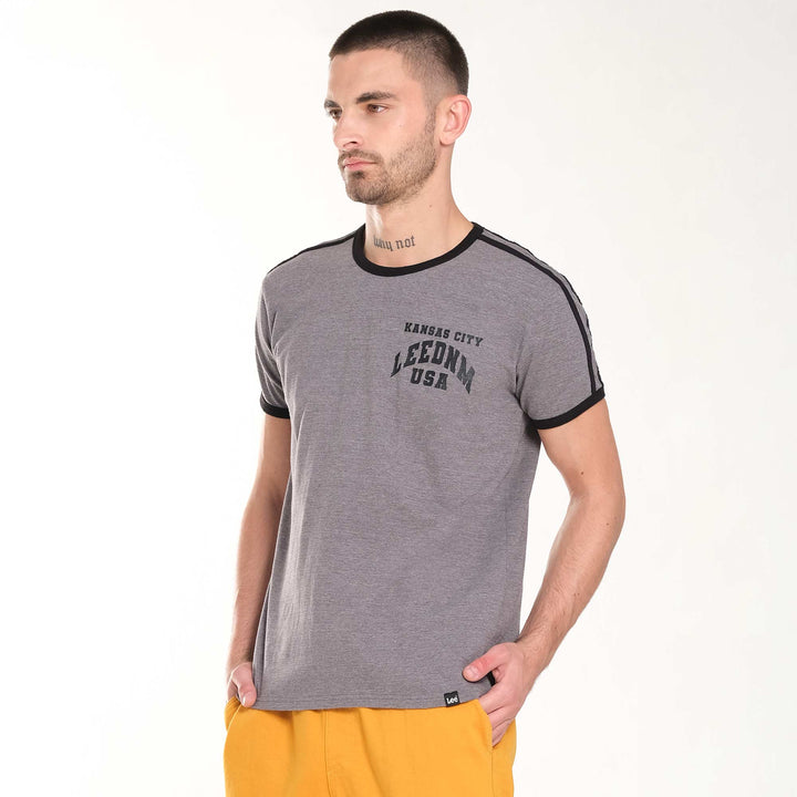 MENS' ROUND NECK RINGER TEE