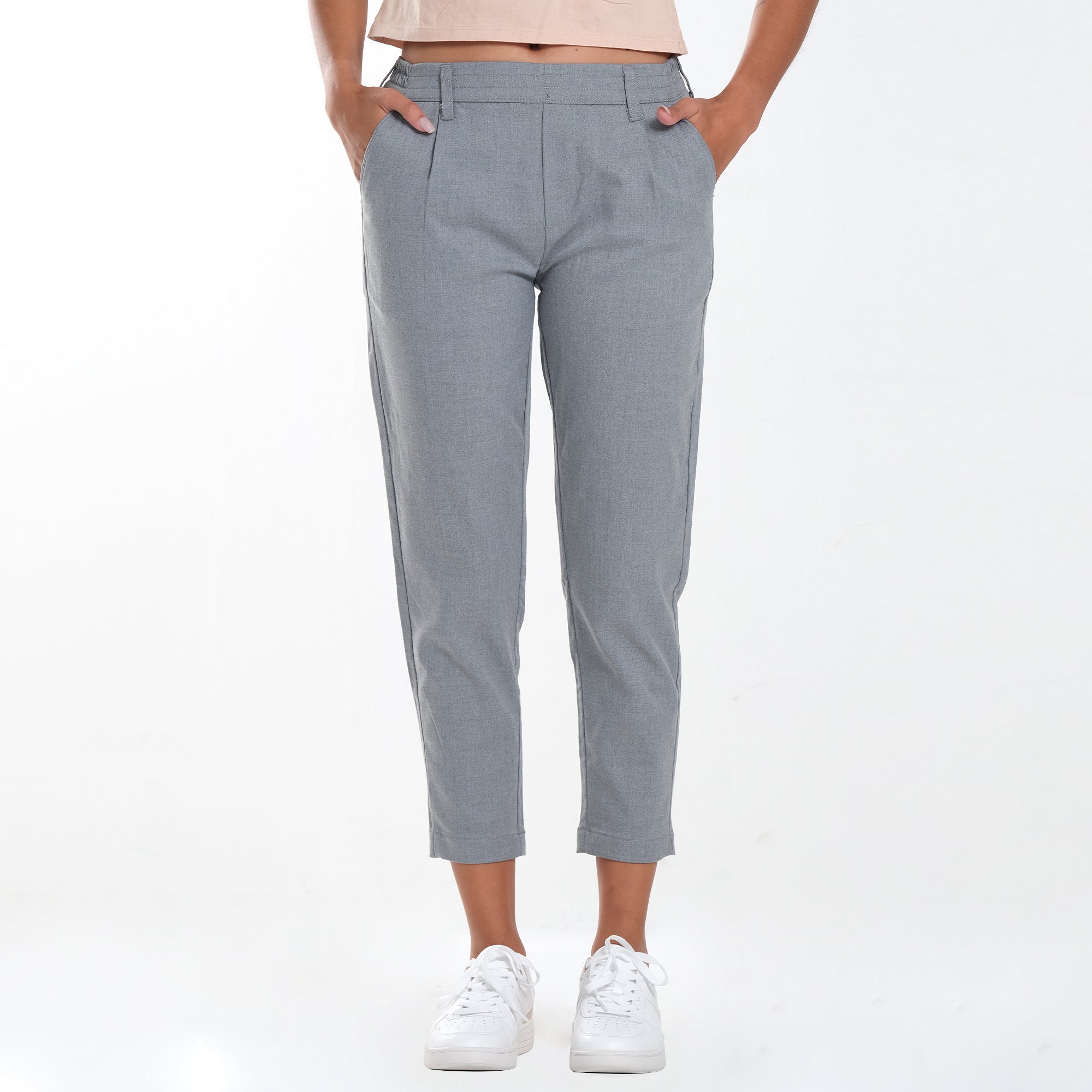 Buy Cream Trousers & Pants for Women by LEE COOPER Online | Ajio.com