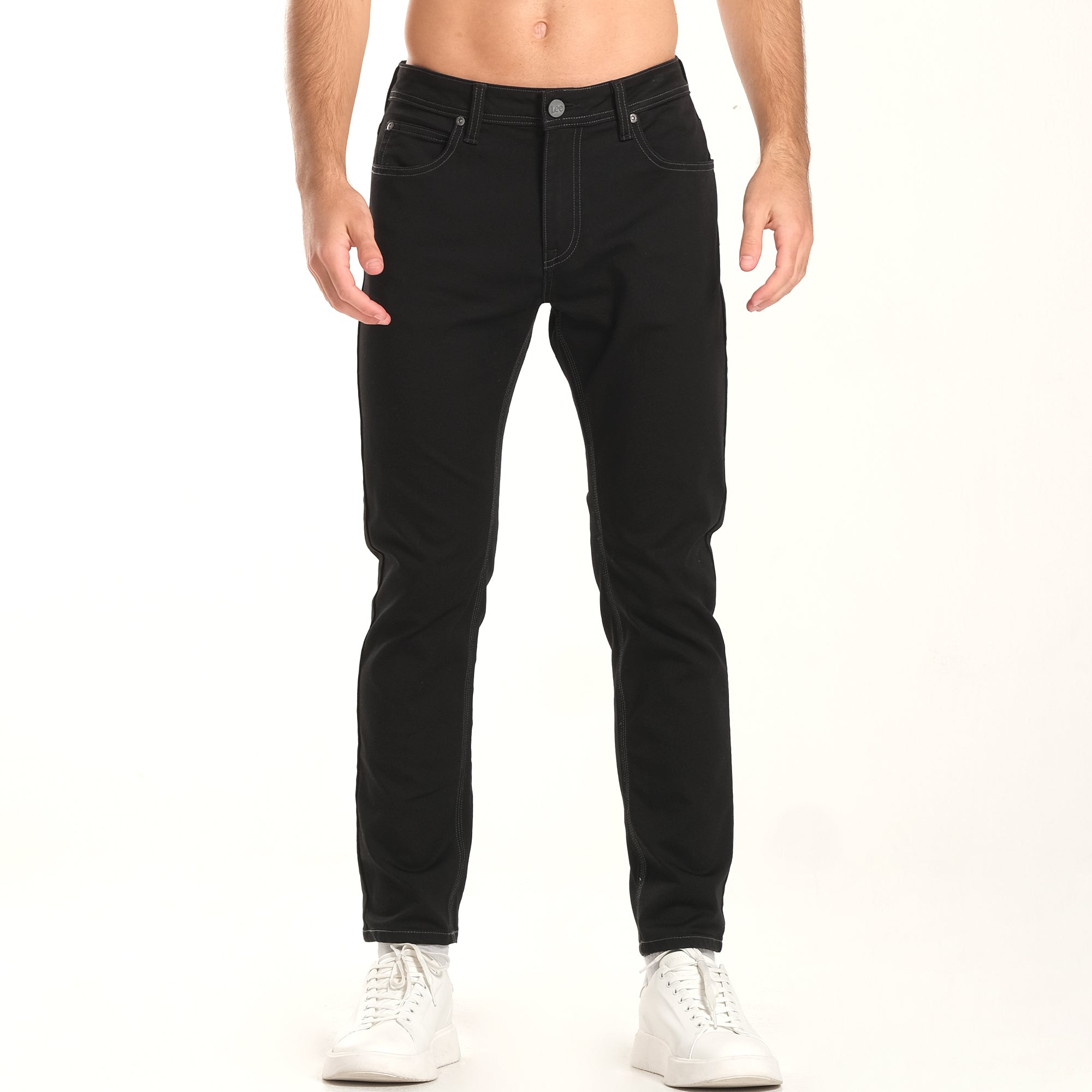 Black lee jeans mens online